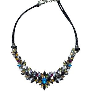 Lori Goldstein-LOGO Links Multicolor Crystal Statement Necklace